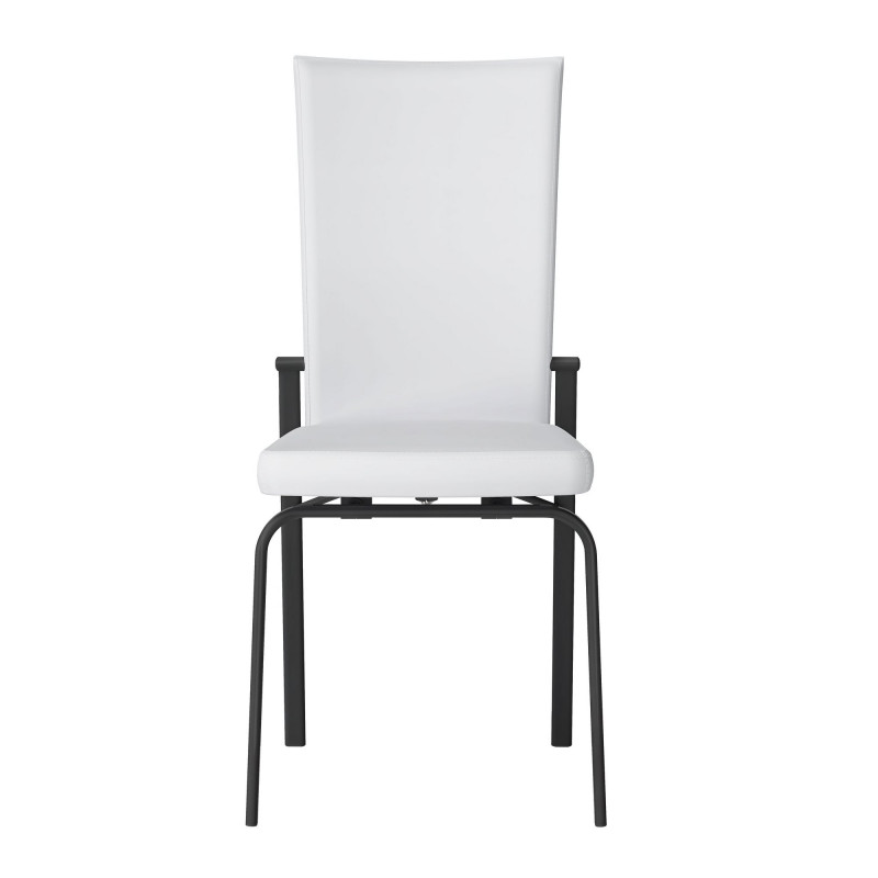 Molly Sc Wht Blk Contemporary Motion Back Side Chair 3
