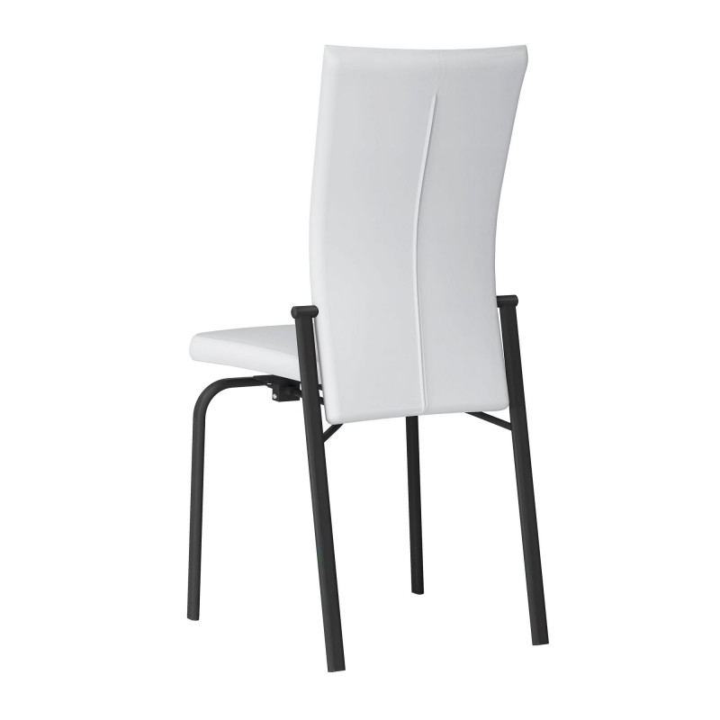 Molly Sc Wht Blk Contemporary Motion Back Side Chair 5