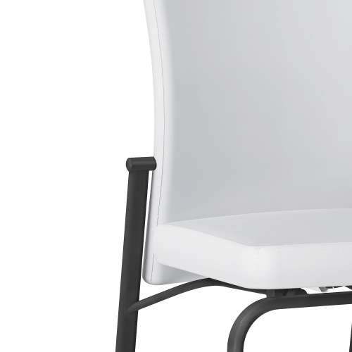 Molly Sc Wht Blk Contemporary Motion Back Side Chair 6