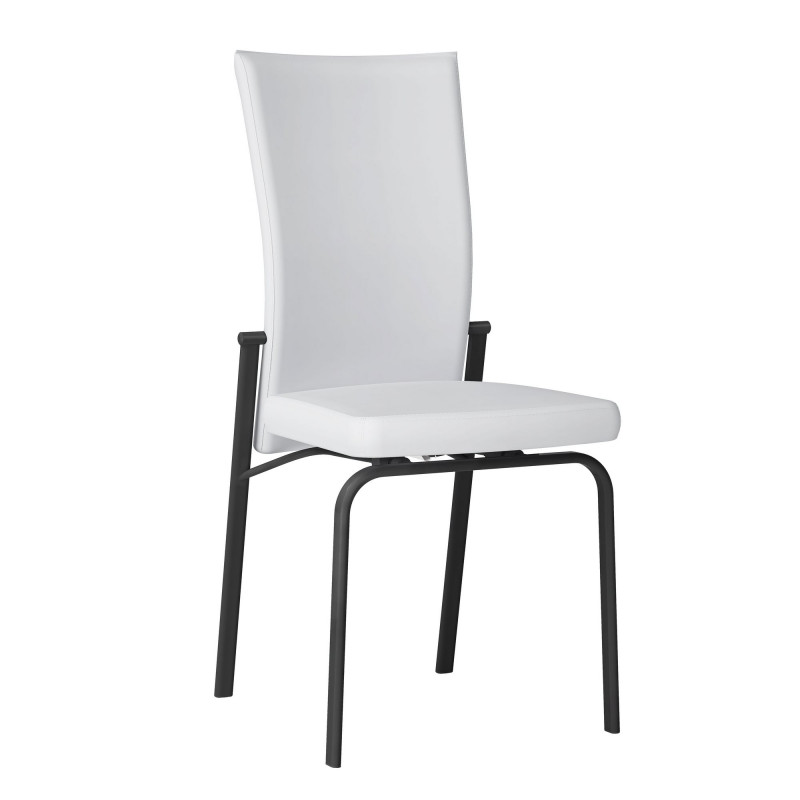Molly Sc Wht Blk Contemporary Motion Back Side Chair 8
