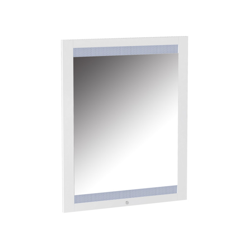 MOSCOW-MIR Modern White Laminate Framed Mirror  LED Light