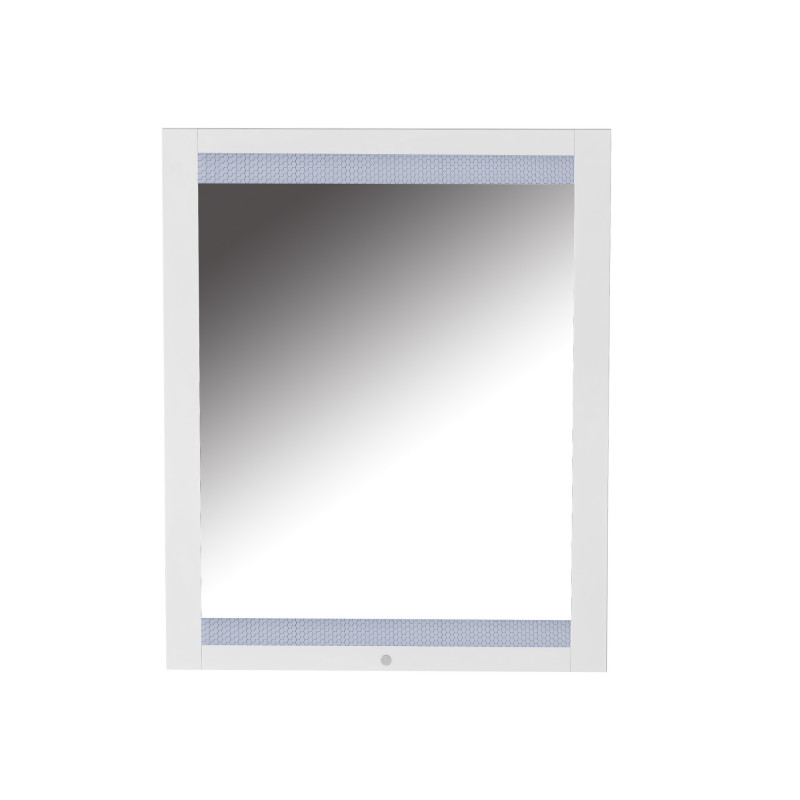 Moscow Mir Modern White Laminate Framed Mirror Led Light 3
