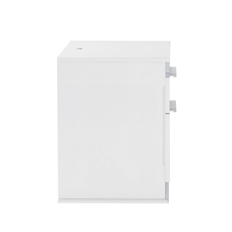 Moscow Ns Modern Gloss White 2 Drawer Night Stand 4