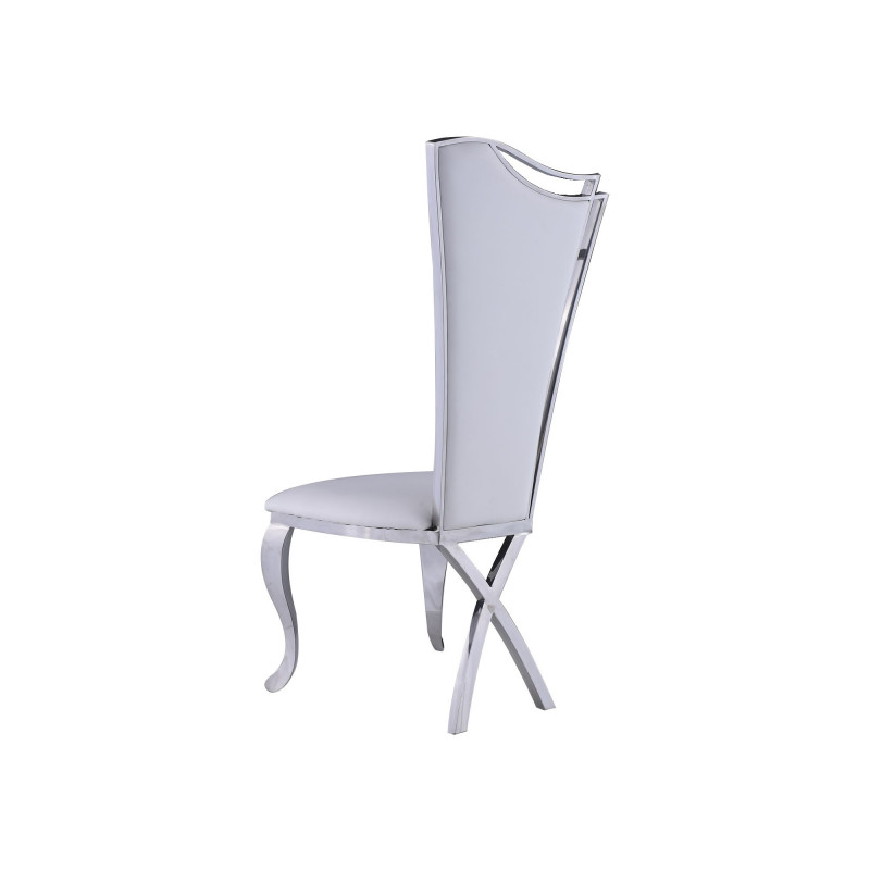 Nadia Sc Wht Contemporary Tall Back Upholstered Side Chair 3