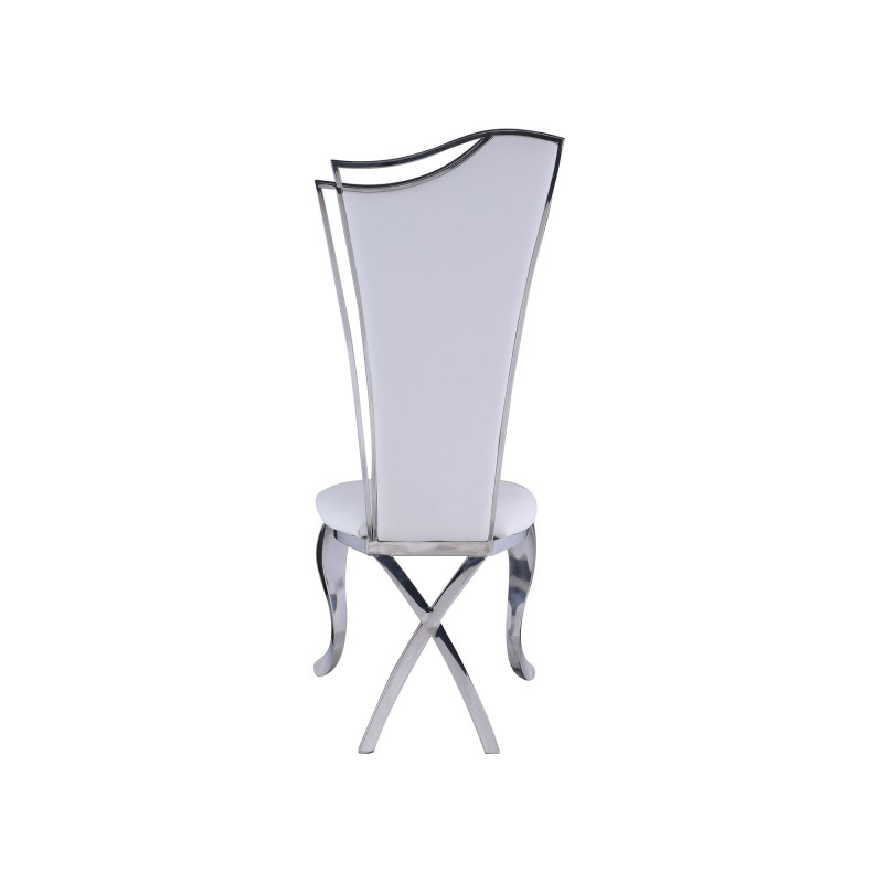 Nadia Sc Wht Contemporary Tall Back Upholstered Side Chair 5