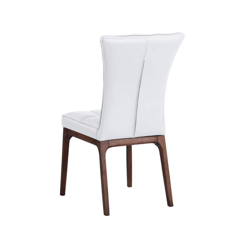 Peggy Sc Wal Wht Modern Tufted Side Chair Solid Wood Frame 2