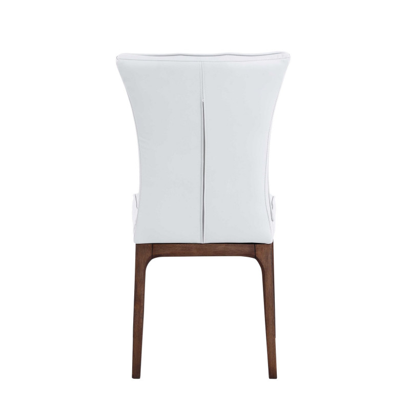 Peggy Sc Wal Wht Modern Tufted Side Chair Solid Wood Frame 5