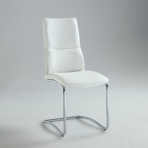 Piper Sc Wht Cantilever Curved Back Side Chair 1