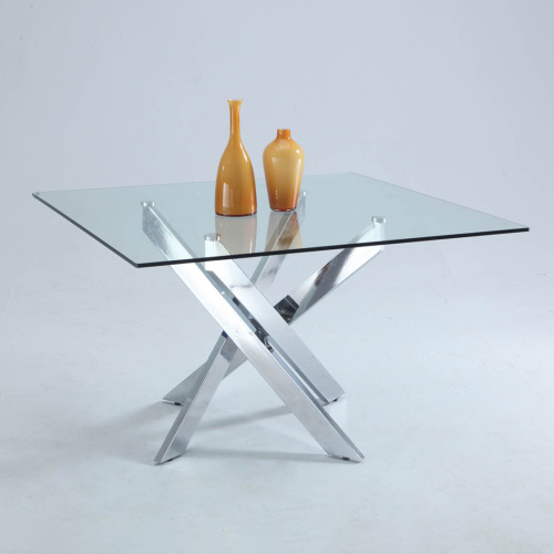 Pixie Dt Contemporary Square Glass Dining Table 1