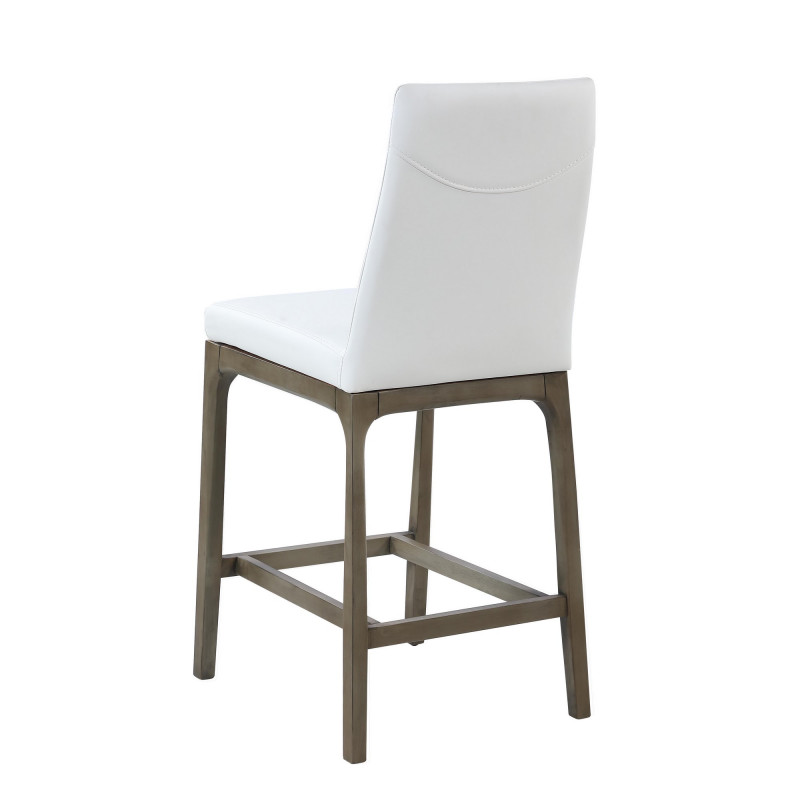 Rosario Cs Gry Wht Modern Counter Stool Solid Wood Base 5