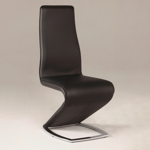Tara Sc Blk Modern Z Shaped Side Chair 1