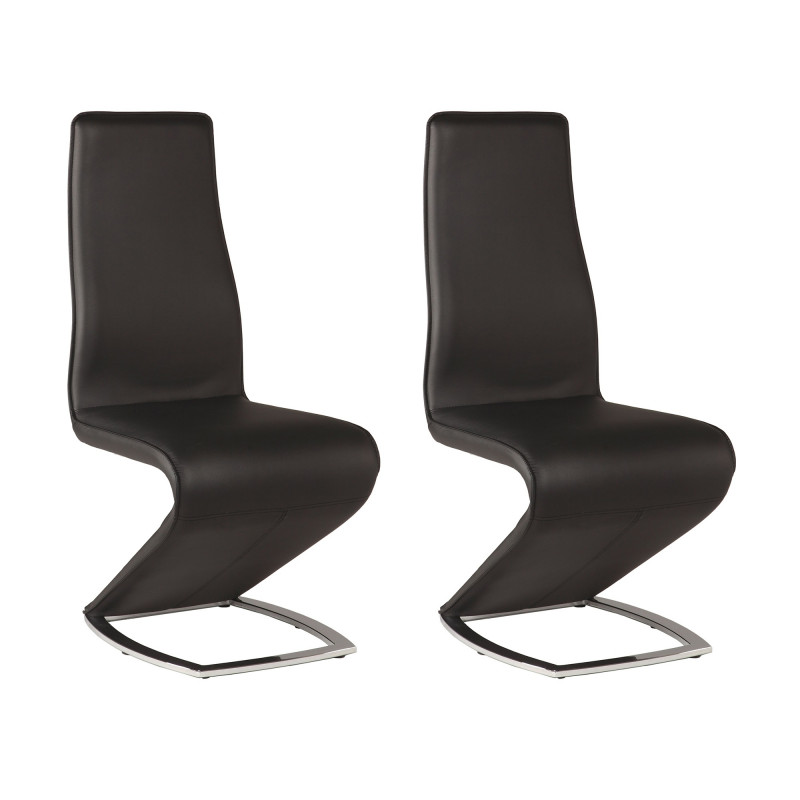 Modern Z-Shaped Side Chair (Set of 2)