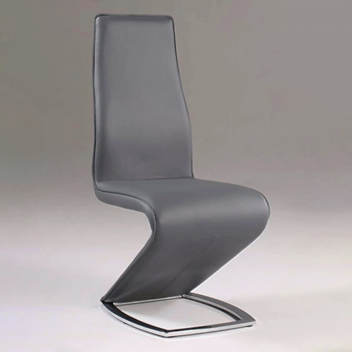 TARA-SC-GRY Modern Z-Shaped Side Chair (Set of 2)