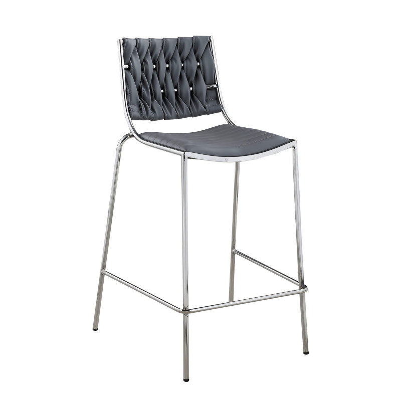 Taylor Cs Gry Contemporary Stackable Counter Stool Weave Back 1