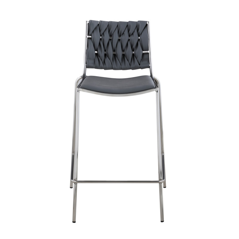 Taylor Cs Gry Contemporary Stackable Counter Stool Weave Back 2