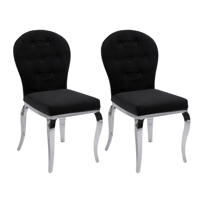 Transitional Oval-Back Side Chair (Set of 2)