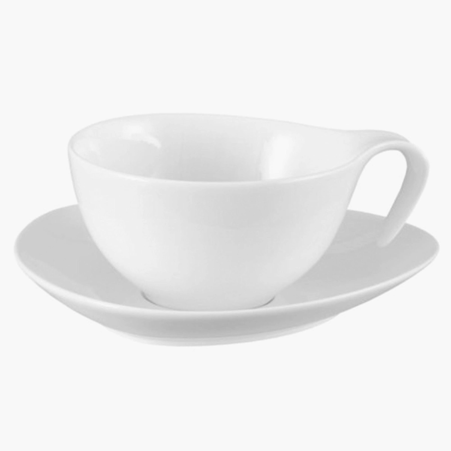 Unique Design Porcelain Espresso Cups Saucers Set Drinkware