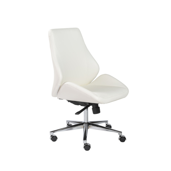 00470WHT Bergen Low Back Office Chair w/o Armrests