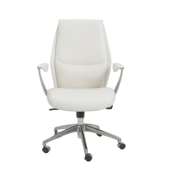 00473WHT Crosby Low Back Office Chair
