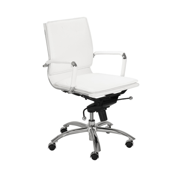 01263WHT Gunar Pro Low Back Office Chair