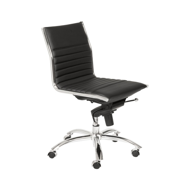 01266BLK Dirk Low Back Office Chair w/o Armrests