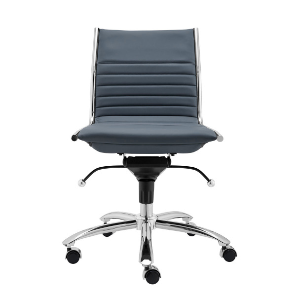 01266BLU Dirk Low Back Office Chair w/o Armrests
