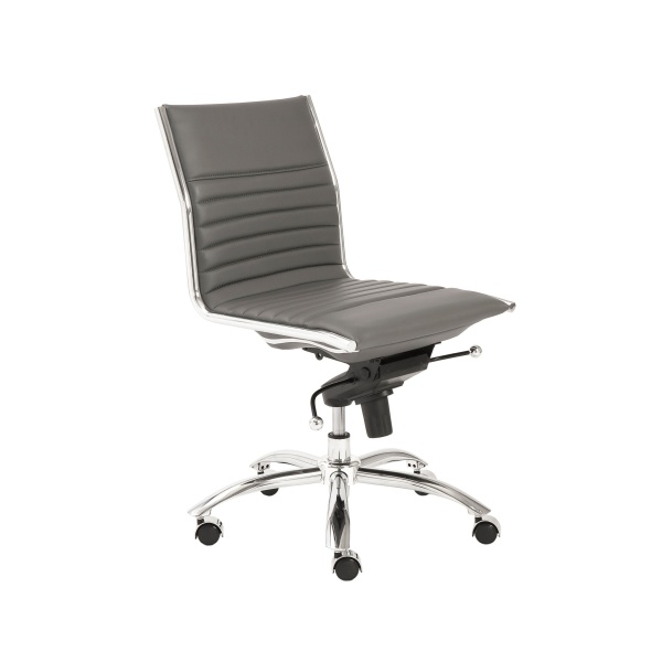 01266GRY Dirk Low Back Office Chair w/o Armrests