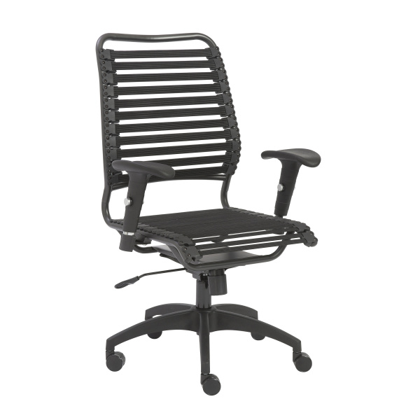 02971BLK Baba Flat High Back Office Chair