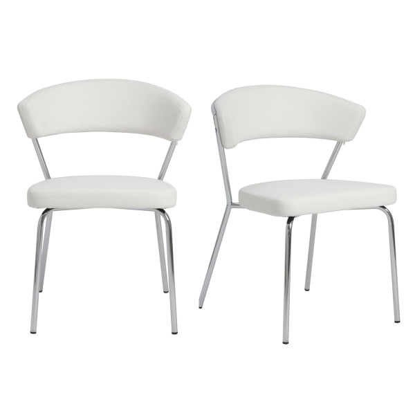 05095WHT-MP2 Draco Side Chair  (Set of 2)