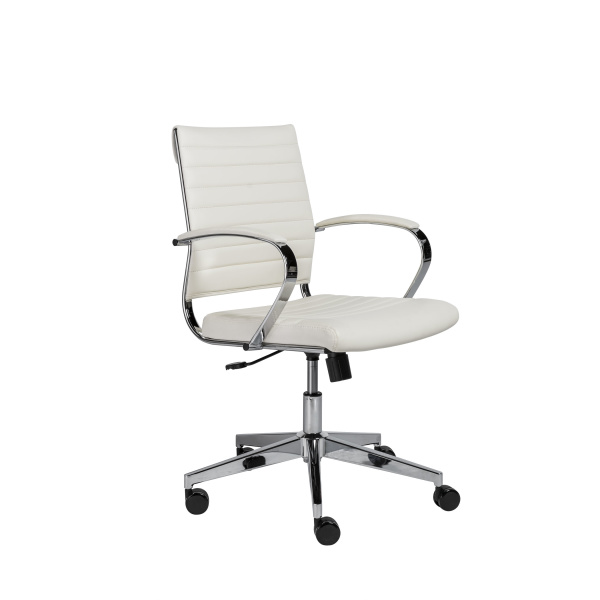 10477WHT Brooklyn Low Back Office Chair
