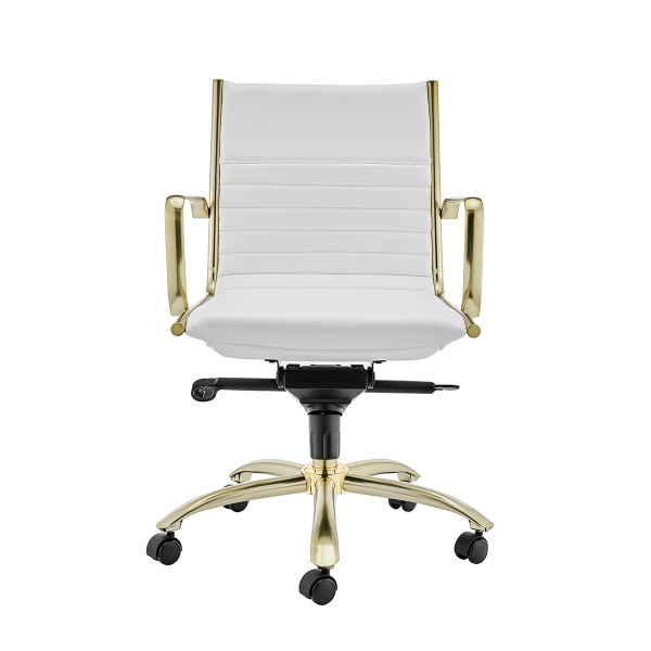 10674WHTMBG Dirk Low Back Office Chair