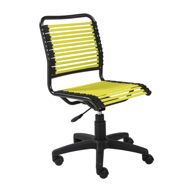 12540LIME Allison Bungie Flat Low Back Office Chair