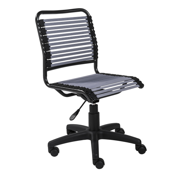 12540LTGRY Allison Bungie Flat Low Back Office Chair