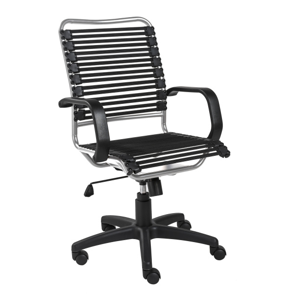 12545BLK Allison Bungie Flat High Back Office Chair