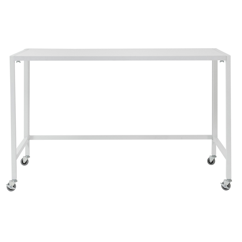 27279WHT Christel 48" Folding Desk with White Top and Frame