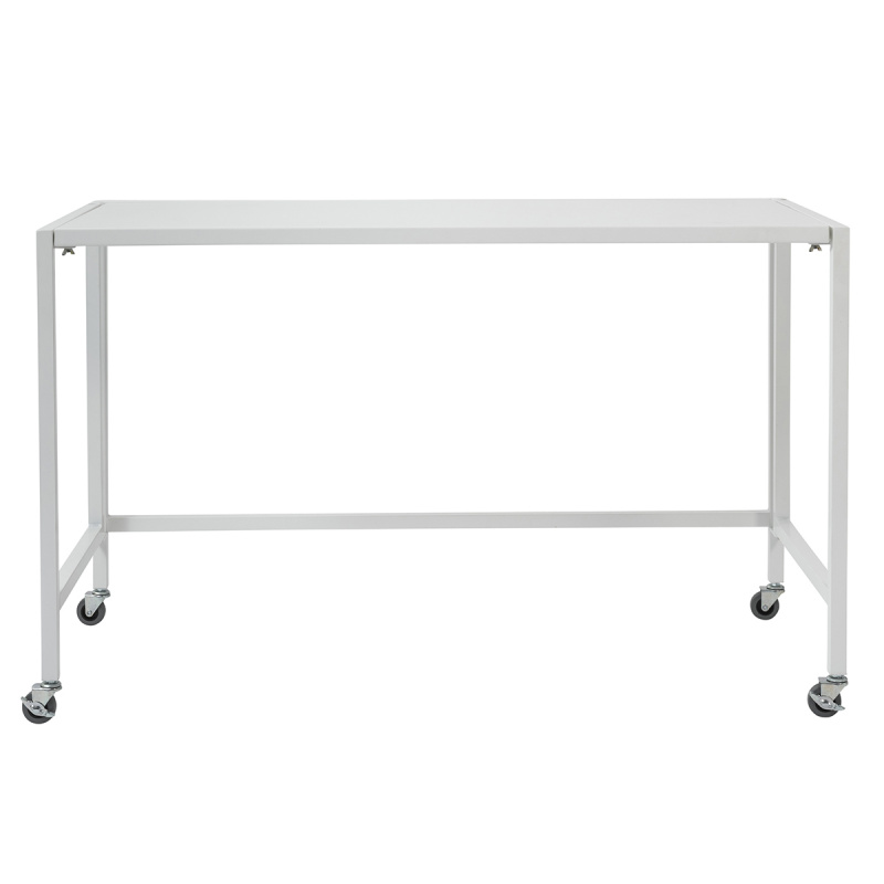 27287WHT Evert 48" Folding Desk with Matte White Top and Frame