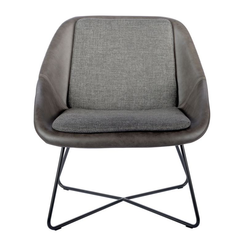 30508DKGRY Corinna Lounge Chair in Dark Gray