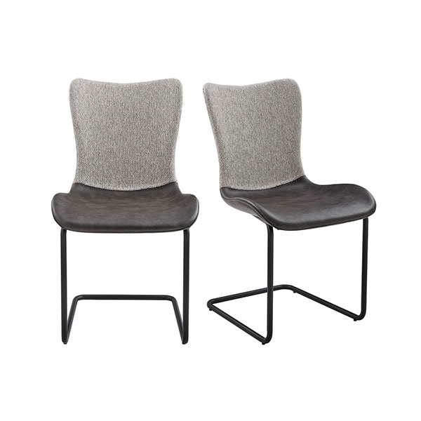 30568DKGRY Juni Side Chair  (Set of 2)