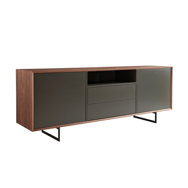 31008GRY-KIT Anderson Sideboard Walnut and Dark Gray