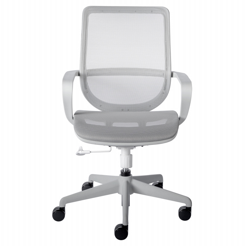 39005GRY-FA Megan Office Chair in Gray Mesh and Gray Frame