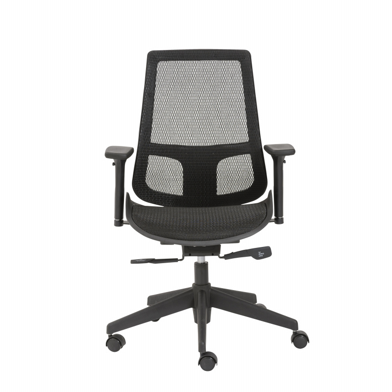 90534BLK Vahn Office Chair in Black with Black Base