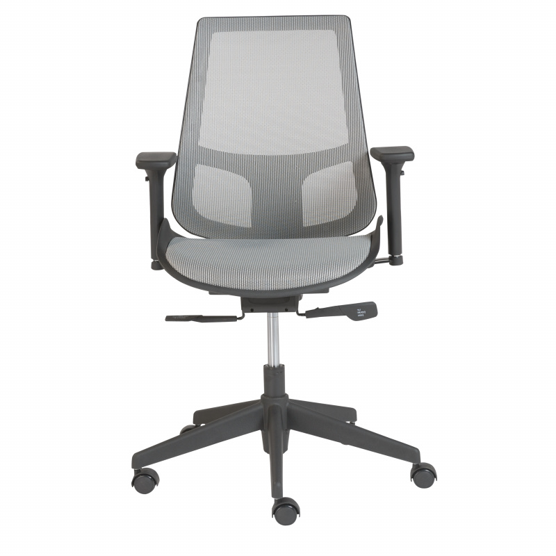 90534GRY Vahn Office Chair in Gray with Black Base