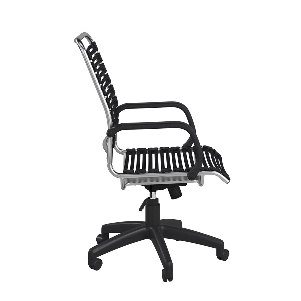 Euro Style 12545blk Allison Bungie Flat High Back Office Chair 2