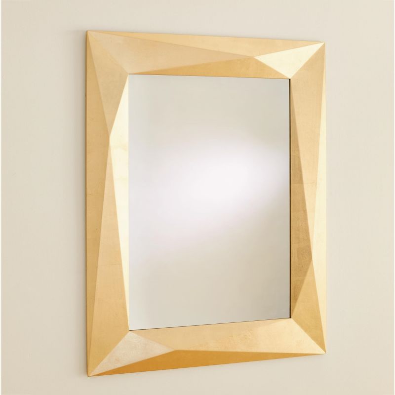 3.31538 Global Views Angular Mirror-Gold Leaf 3.31538