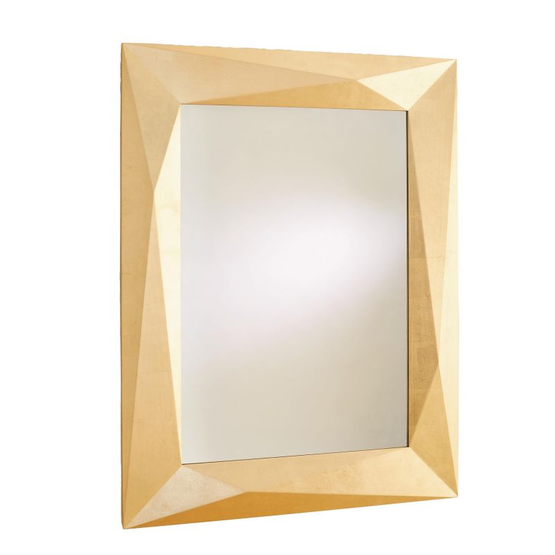 3.31538 Global Views Angular Mirror-Gold Leaf 3.31538