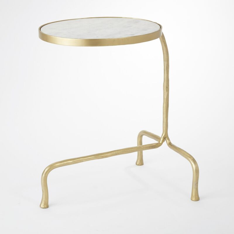 7.90616 Global Views Cantilever Table-Brass 7.90616
