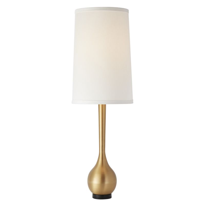 9.90862 Global Views Bulb Vase Table Lamp-Brushed Brass 9.90862