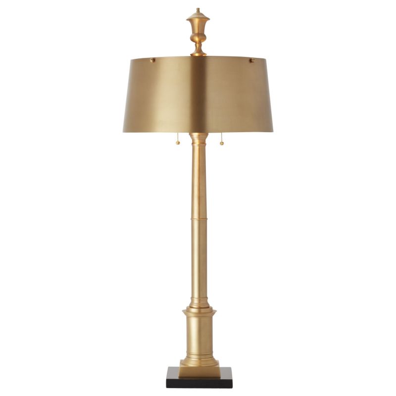 9.92228 Global Views Library Lamp-Antique Brass 9.92228