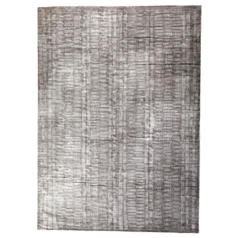 FDS9.90009 Global Views Frequency Rug-Charcoal/Cream