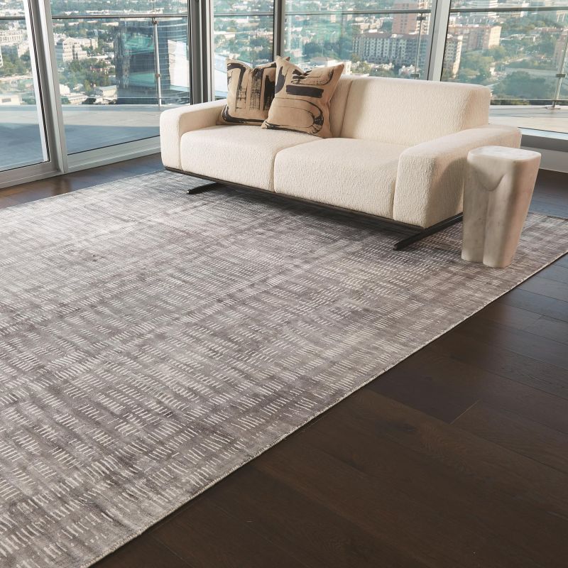 FDS9.90009 Global Views Frequency Rug-Charcoal/Cream